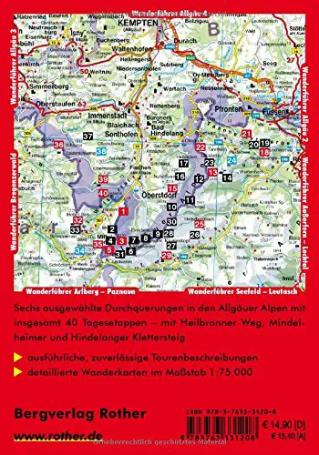 Allgäuer Alpen: Höhenwege und Klettersteige. Mit Heilbronner Höhenweg und Mindelheimer Weg (Rother Wanderführer) - 2