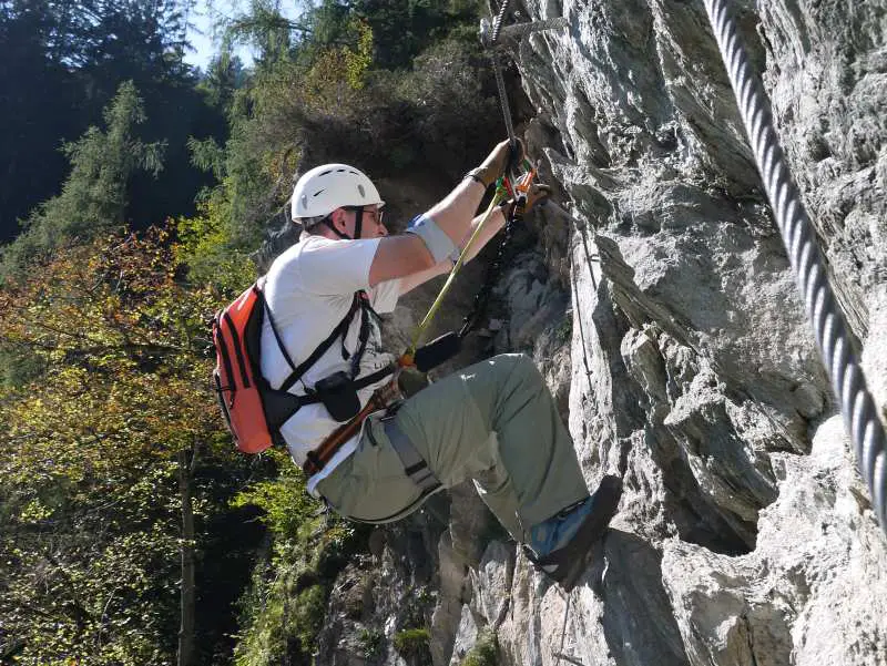 Bandschlinge Klettersteig Quergang