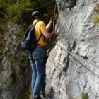Am Ende des Holzbretts kurz vor dem Steilaufschwung B/C Am Ende des Holzbretts kurz vor dem Steilaufschwung B/C