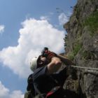 ...so steil, wie hier zu sehen ist er wirklich. ...so steil, wie hier zu sehen ist er wirklich.