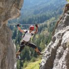 Grünstein Klettersteig Fotoloch