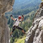 Grünstein Klettersteig Fotoloch