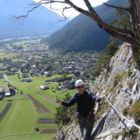 Auf dem sehr ausgesetzten Quergang B zur "Gelben Platte". Auf dem sehr ausgesetzten Quergang B zur "Gelben Platte".