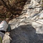 Die senkrechte Schlüsselstelle D von oben. Die senkrechte Schlüsselstelle D von oben.