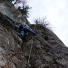 In der steilen Verschneidung hilft Einspreizen. In der steilen Verschneidung hilft Einspreizen.