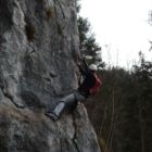 ...dann an der Kante etwas Schwung holen, hoch antreten und... ...dann an der Kante etwas Schwung holen, hoch antreten und...