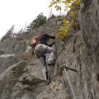 Schlüsselstelle B/C am Ende der Rampe Schlüsselstelle B/C am Ende der Rampe