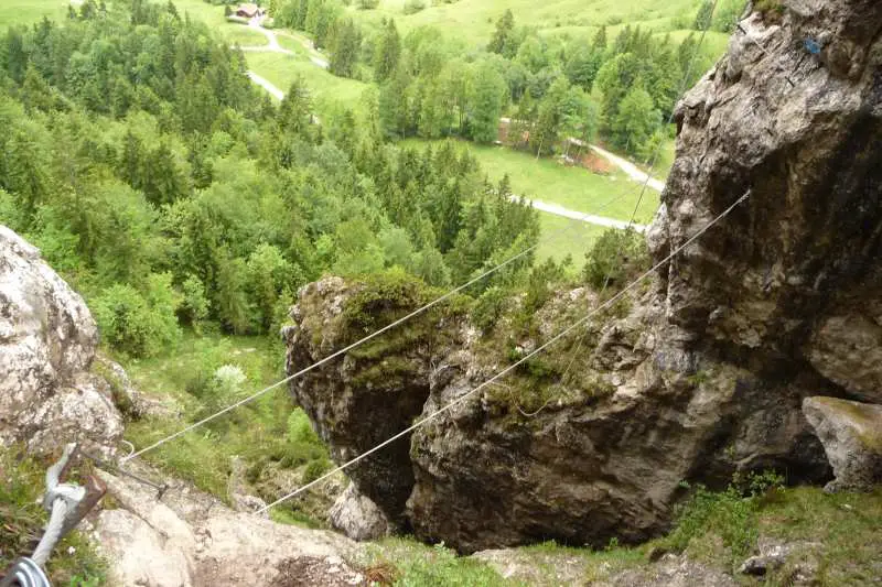 Klettersteig Zweiseilbrücke