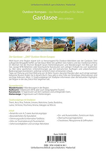 Outdoor Kompass Gardasee - Das Reisehandbuch für Aktive. Die 30 schönsten Touren Wandern, Kanu, Rad und Klettersteige - 2